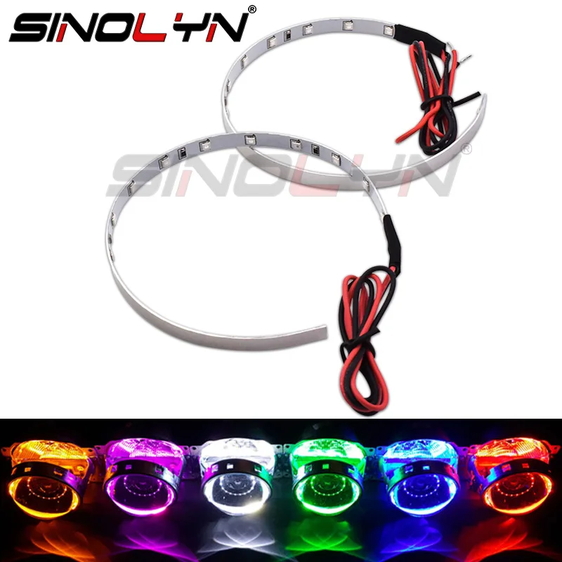 Светодиодные линзы Sinolyn Devil Eyes Demon Eye для проектора 3 0 аксессуары фар 360 градусов