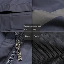 Дождевик водонепроницаемый светоотражающий дождевик с капюшоном с длинным рукавом куртка брюки комплект высокая видимость безопасность дорожного Предупреждение дождевик