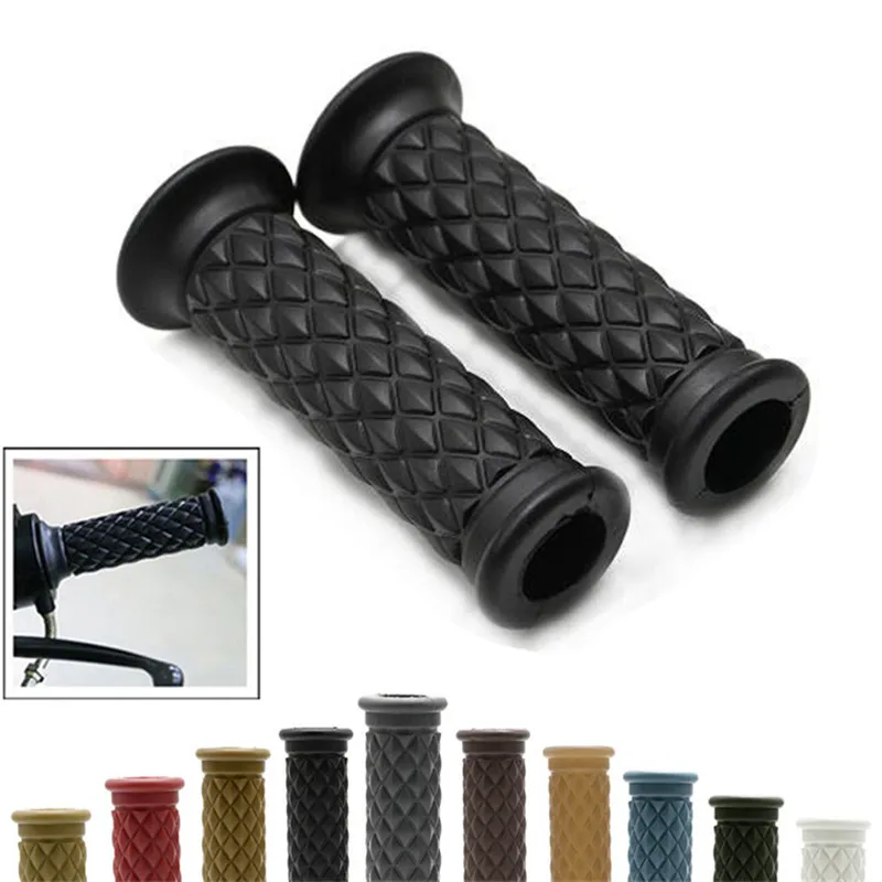 chopper vintage motorcycle handle grip 7/8&quot inch 22mm universal cafe racer motorbike retro moto handlebar | Автомобили и