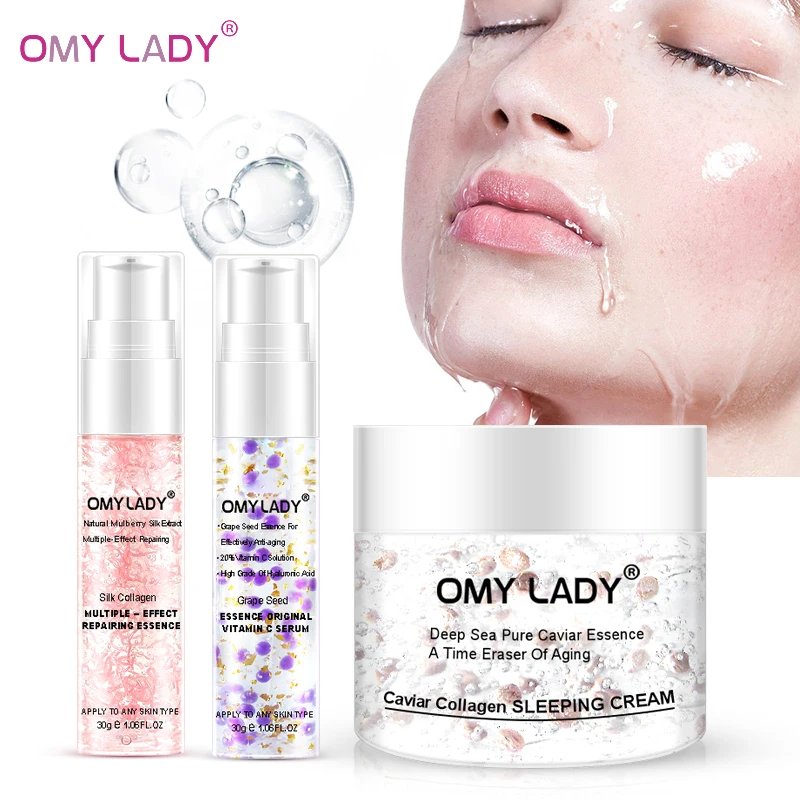 

OMY LADY Grape Seed Essence Original Vitamin C Serum Face Cream Liquid Essence Delay Aging Reduce Wrinkles Moisturizing Skin