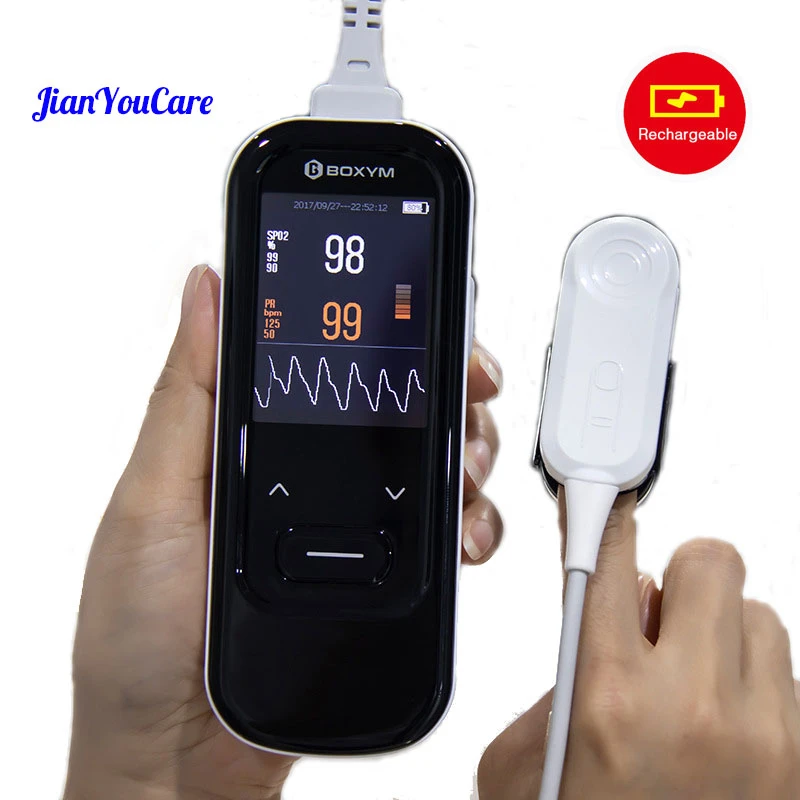 

JianYouCare Medical Handheld Pulse Oximeter Portable Rechargeable Heart Rate Monitor Adult Child newborns Neonatal baby Oximetro