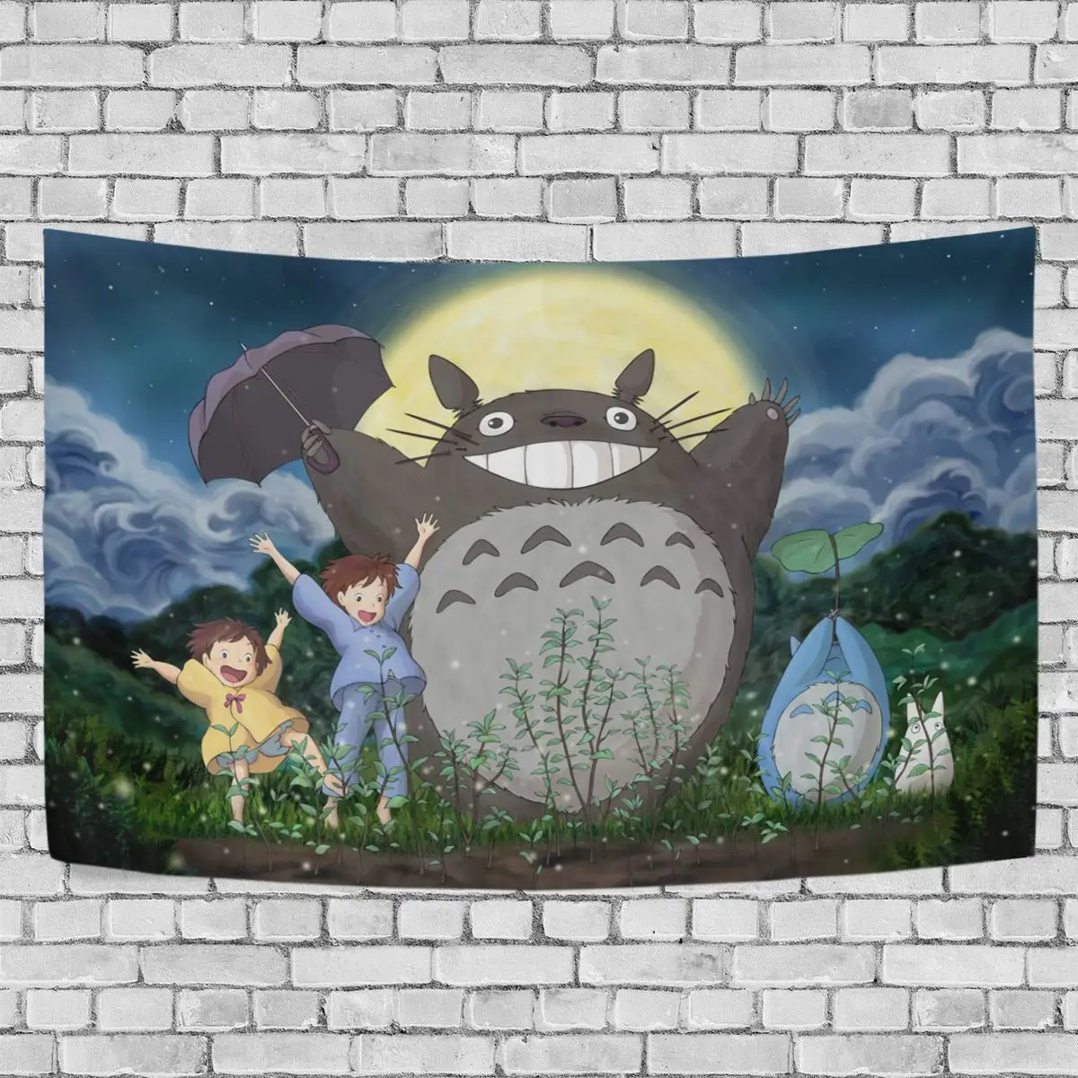 

My Neighbor Totoro Japanese Anime Tapestry Decoration for Apartment Home Art
