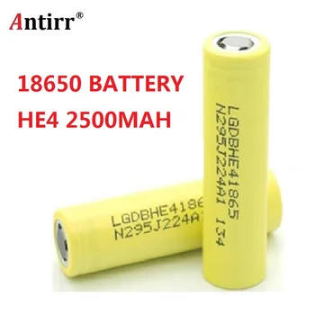 

2pcs Original for LG HE4 LGDBHE41865 18650 batteries 3.7V 2500mAh HE4 Lithium Power Battery for Electronic product free shipping