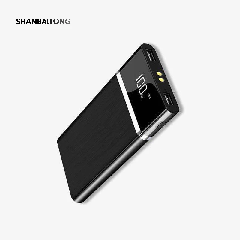 

SHANBAITONG 16000 mAh Power Bank LED Digital Display Double LED Light Illuminates Portable Charging External Battery For Samsung