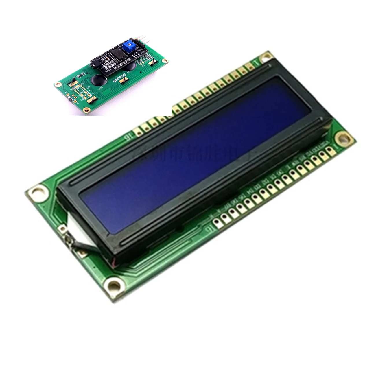 1 шт. ЖК-зеленый экран синий модуль IIC/ЖК-дисплей 1602 igc 1602 для UNO r3 mega2560 arduin 1602 lcd - Цвет: Blue and I2C