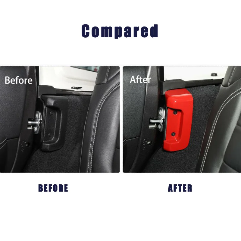 Для Jeep Wrangler JL JT+ Автомобильная задняя защита для дверного замка крышка Пряжка отделка 2