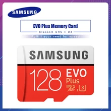 SAMSUNG – carte Micro SD EVO Plus, 128 go/128 go, classe 10, TF, U3, carte mémoire flash