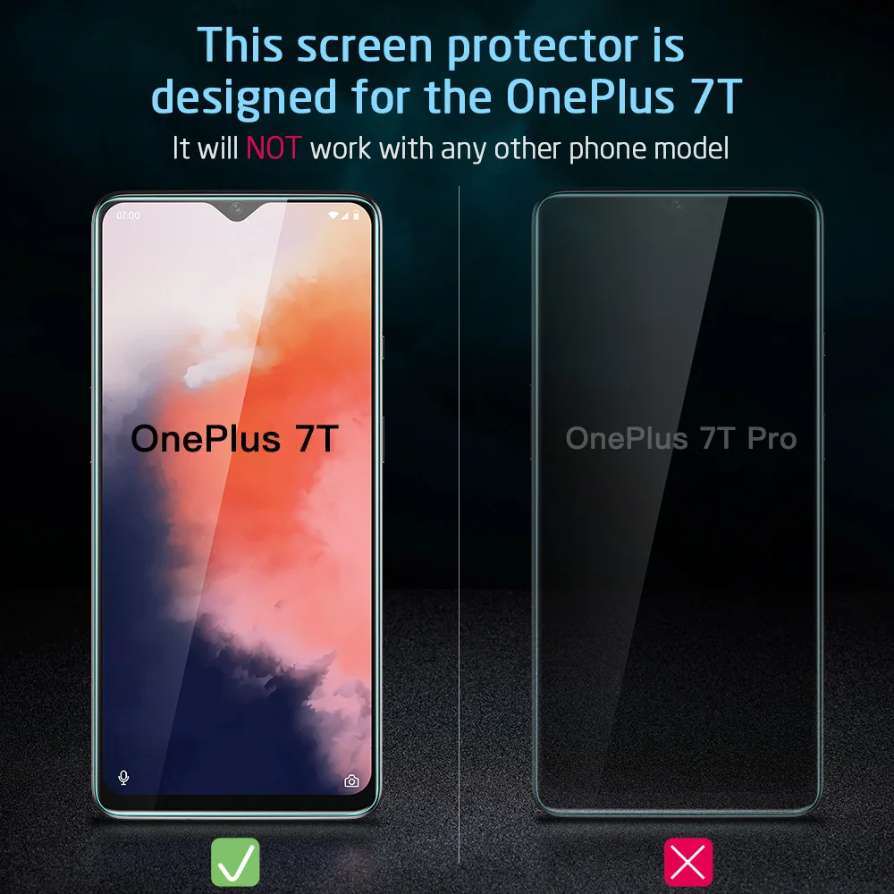 ESR Защитная пленка для телефона OnePlus 7T на весь экран из закаленного стекла