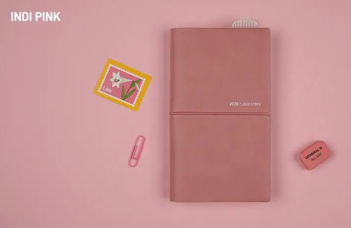 Pocket Diary 95mm*165mm 180P Cute Monthly Weekly Planner - Цвет: Зеленый