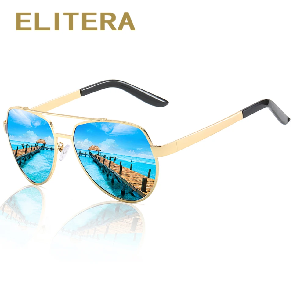 ELITERA, мужские поляризованные солнцезащитные очки, для улицы, мужские очки, сплав, ноги, защита от уф400 лучей