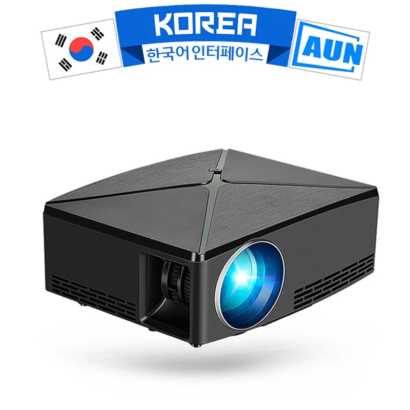  AUN Smart Projector C80 1280x720 Resolution (Optional Android version WIFI. C80 UP) MINI Projector  - 32955491257