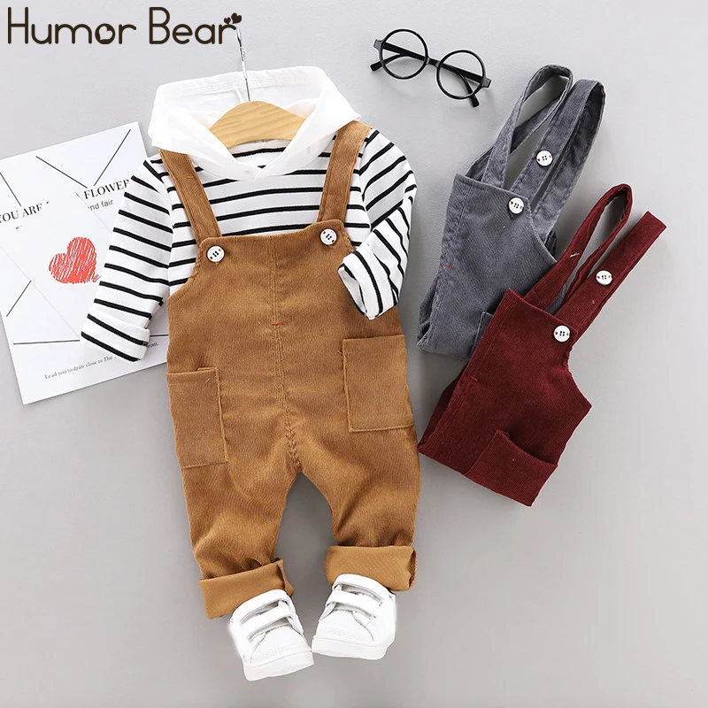 Humor Bear/осенняя одежда для маленьких мальчиков и девочек детская хлопковая
