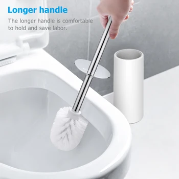 

Toilet Brush And Holder Set Good Grip Compact Modern Design Toilet Bowl Cleaner Brush Set For Bathroom Toilet Cleaning Brush