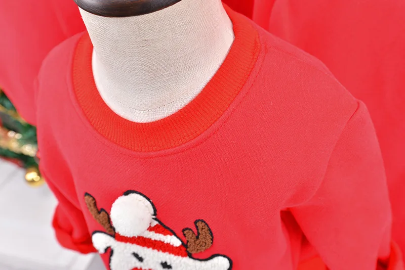 Семейная одежда для мамы, папы и ребенка; одинаковые свитера для всей семьи на год и Рождество; Новинка года; плотные теплые одинаковые комплекты