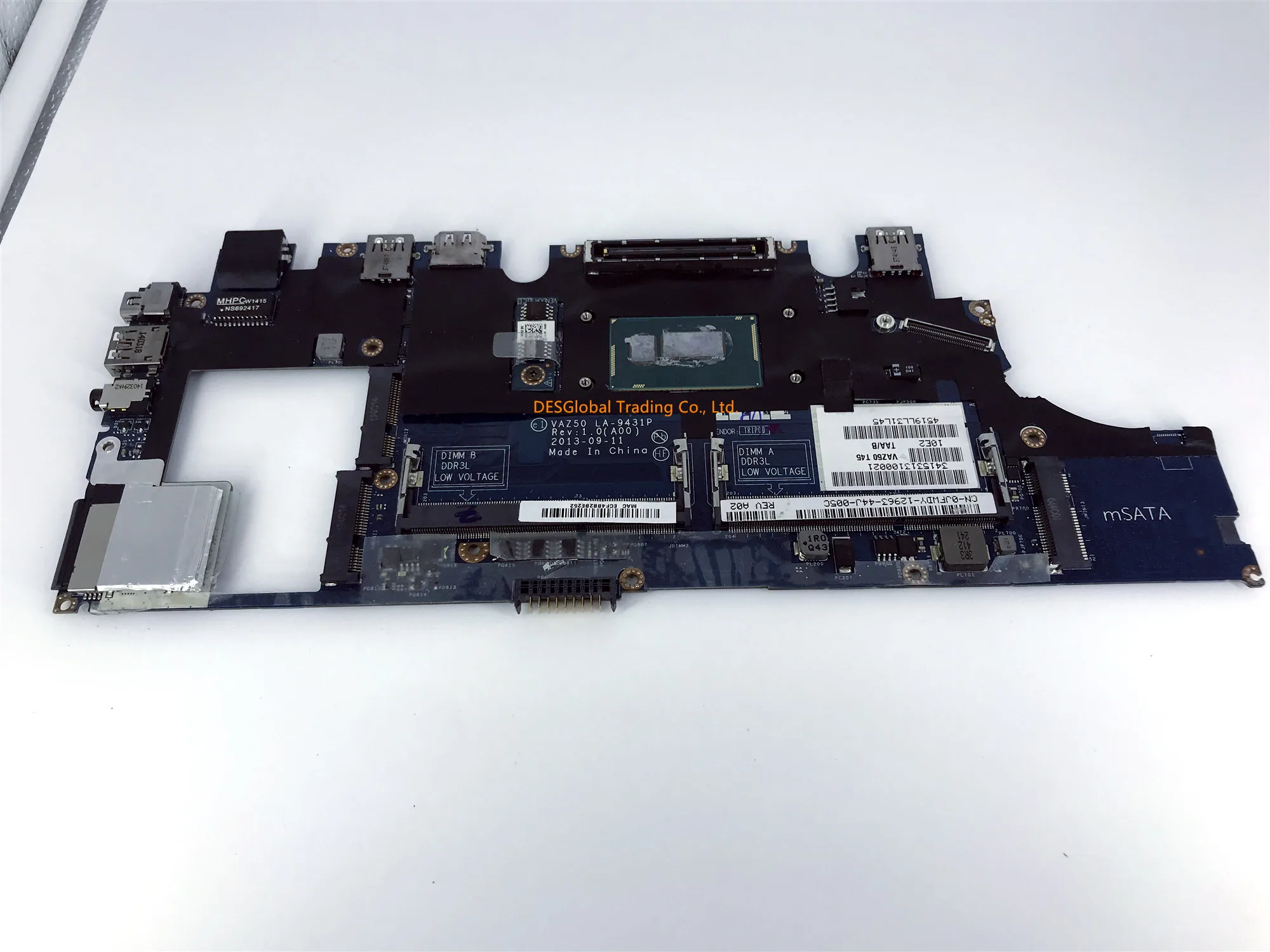 

Mainboard For Dell Latitude E7240 Laptop Motherboard LA-9431P CN-0JFWDY 0JFWDY JFWDY With i5-4300U Working Perfectly