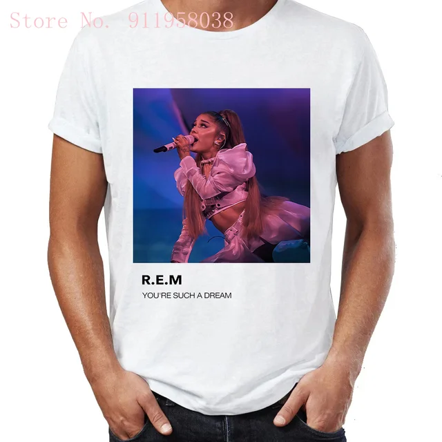 Kawaii Ariana Grande positions print Tshirt Harajuku sweet music singer cover t shirt oversized gothic punk women/men's T-Shirts 177 (9)