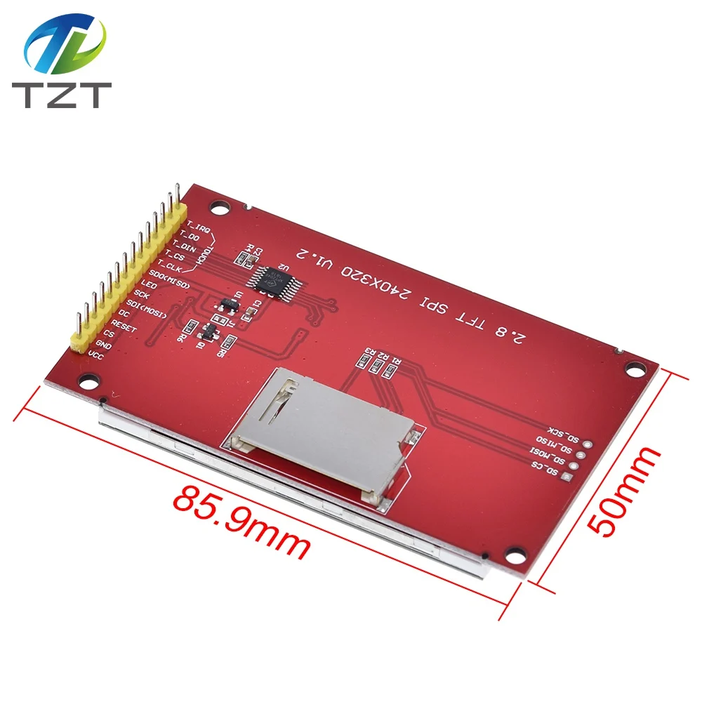 Умная Электронная 240x320 2," SPI TFT lcd Сенсорная панель модуль последовательного порта с PCB ILI9341 5 V/3,3 V 2,8 TFT с сенсорным для arduino