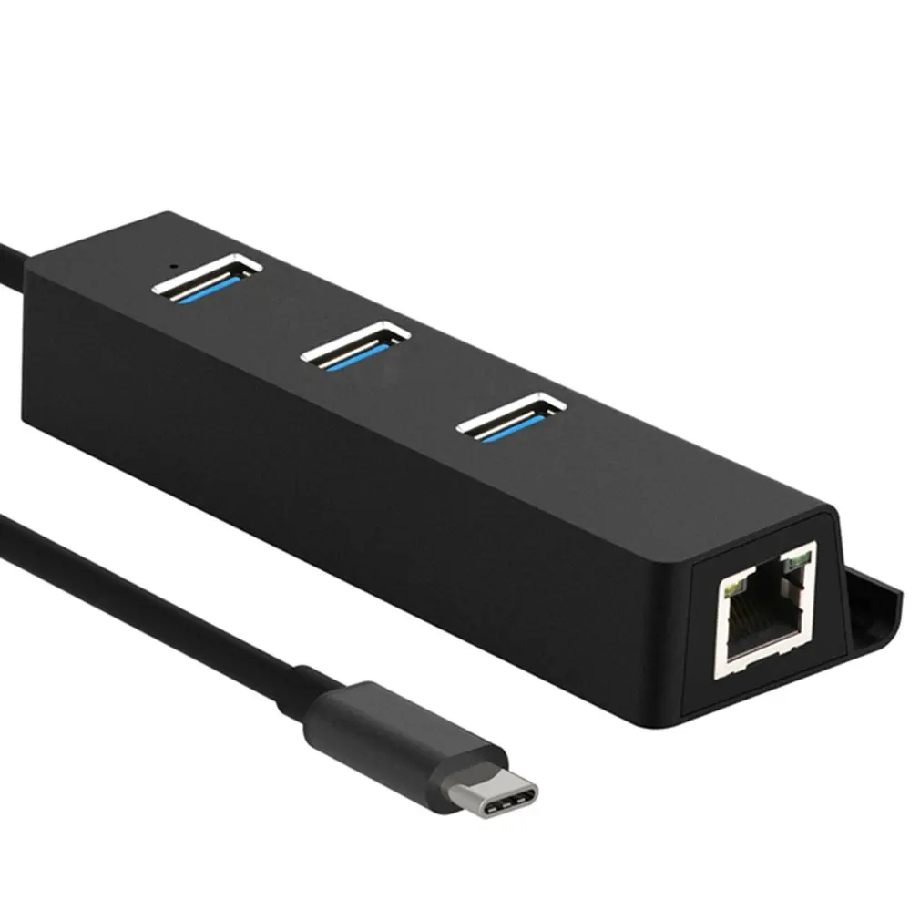 3-Порты и разъёмы USB 3,0 Алюминий сплав кейса+ АБС-пластик крышки ноутбука адаптер концентратор с Gigabit Ethernet сеть передачи данных Порты и разъёмы