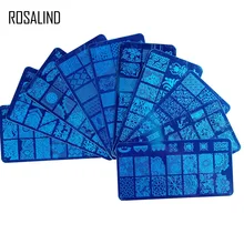 ROSALIND Flor DIY Polonês Stamping Nail Art Stamper Raspador De Silicone Claro com Tampa Carimbar Placas Modelo Ferramenta para Unhas de Gel(China)