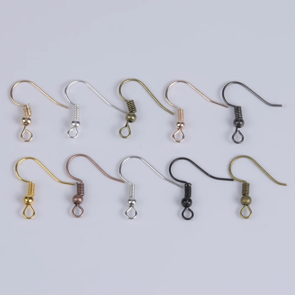 100 шт./лот фурнитура для сережек сделай сам крючки застежки изготовления