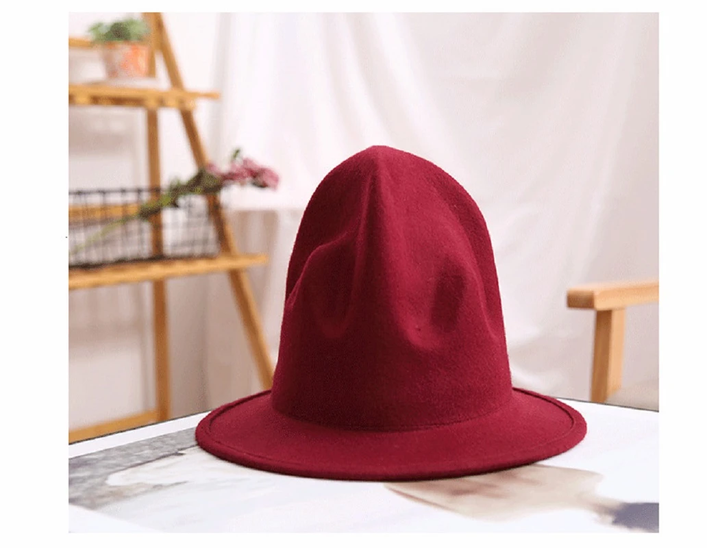 High Quality hat felt fedora hat for woman men hats black top hat Male 100% Australia Wool Cap trilbies