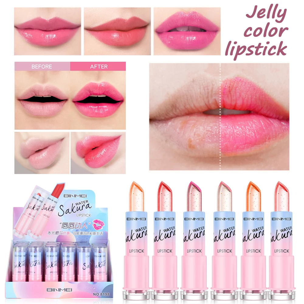 

BINMEI Natural Lipstick color changing lipstick Waterproof Long Lasting Moisturizing care Lips improve lip lines make up TSLM1