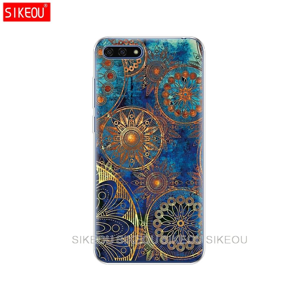 Силиконовый чехол для huawei Y6 2018 Y 6 задняя крышка с полным покрытием 360 Защитный