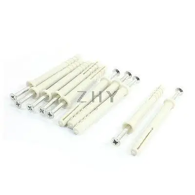 

Beadroom Cabinet Closet Wall Plug Screw Fastener 4" Length 10 Pcs