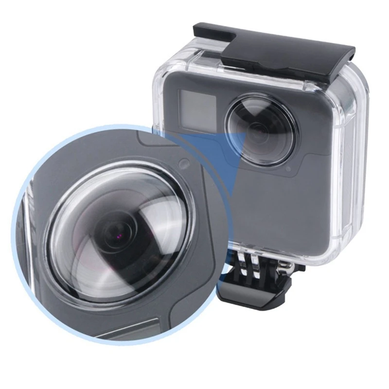 

Underwater 45M Waterproof Case Housing Diving Protective Shell Cover For -Gopro Fusion 360 Water Sports Action Camera