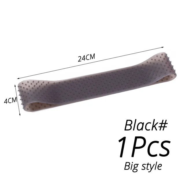 Silicon Wig Band Elastic Wig Grip Brown Transparent Black Headband For Fix Wigs Beige Hair Band Without Gel Or Glue Non Slip L black 1pcs