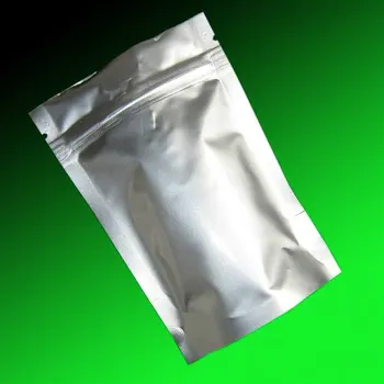 

Silver Stand Up Metallic Ziplock Bag 14cmx19cm 100pcs/lot