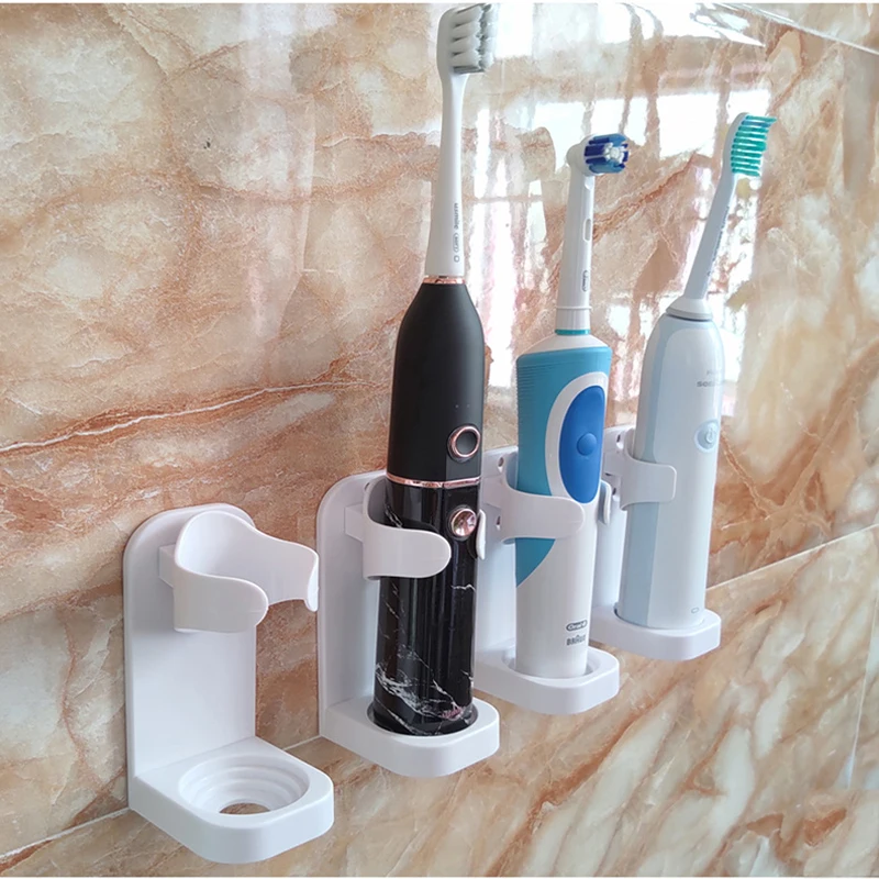 Traceless Toothbrush Holder Bath Wall-Mounted Electric Toothbrush Holders Adults Toothbrush Stand Hanger Bathroom Accessories 6