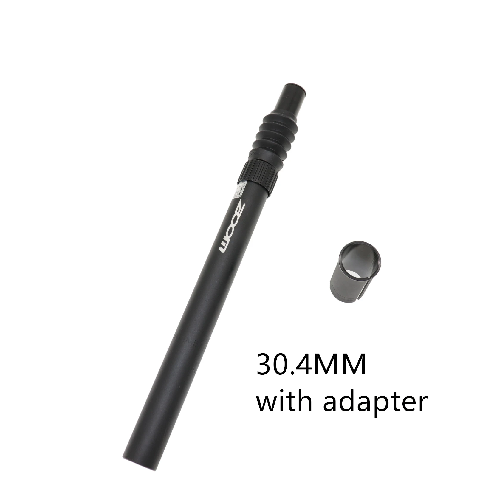 30.4 with adapter Зум шок Absober Подседельный штырь для Безголовый 25,4 27,2 28,6 30,9 31,6 350 мм демпфирования MTB дорожный велосипед на подседельную трубу рамы без головы подседельный штырь - Цвет: 30.4 with adapter