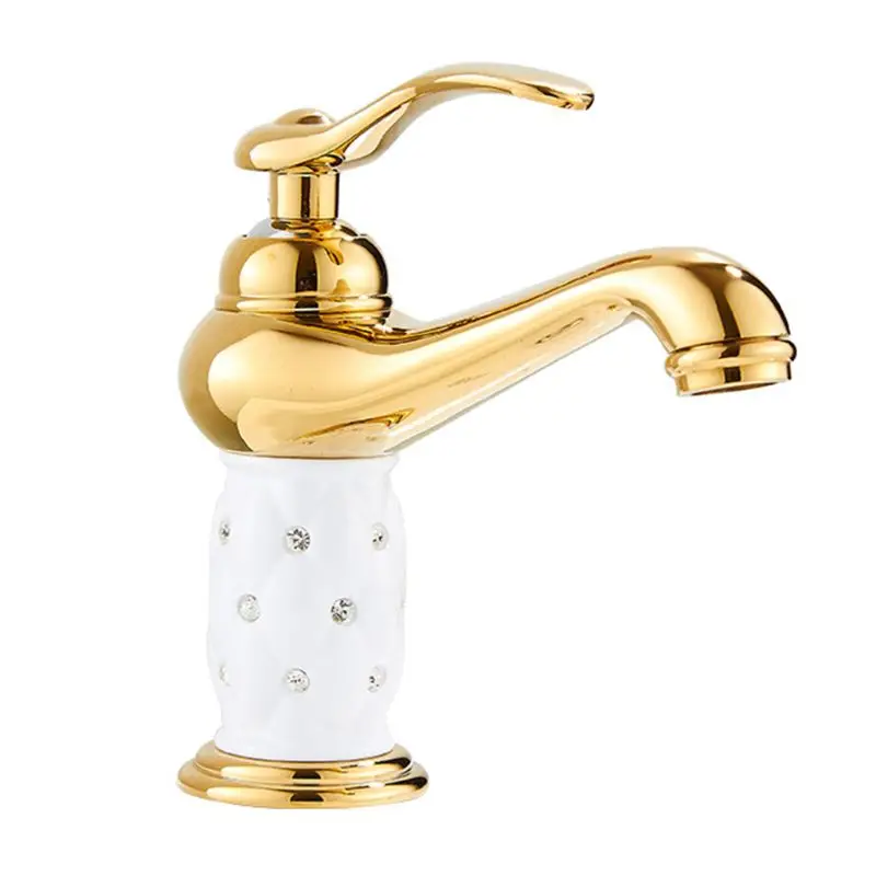 

European Style Copper Faucet Bathroom Sink Hot And Cold Water Faucet