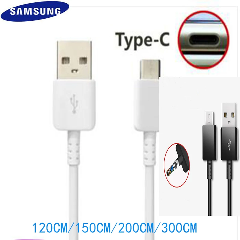 Оригинальный кабель Samsung типа C 0 28/1 2/1 5 м для быстрой зарядки и передачи данных
