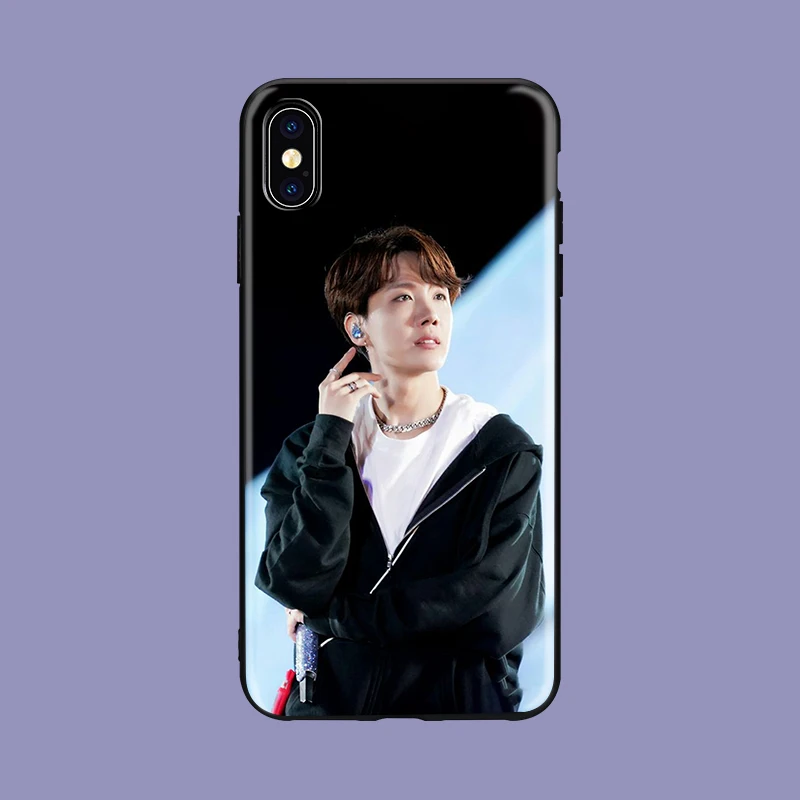 Мягкий силиконовый черный чехол для телефона kim namjun KPOP Mans для iPhone 5 5S SE 6 6s 7 8 plus X Xs XR max Jimin kim minyun