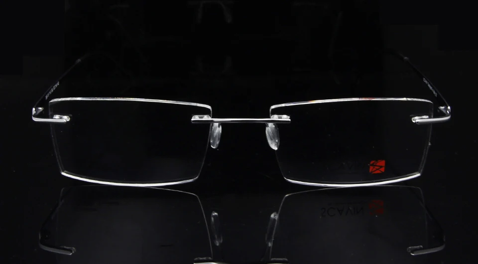 Sorbern Brand Men's Rimless Eyeglasses Pure Titanium Glasses Frame for Men Ultralight Memory Prescription Glasses oculos de grau