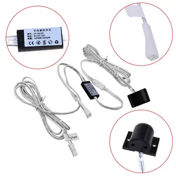 

OOTDTY Proximity Sensor Hand Wave Sensor Switch for LED Strip Light Cabinet DC 12V 24V