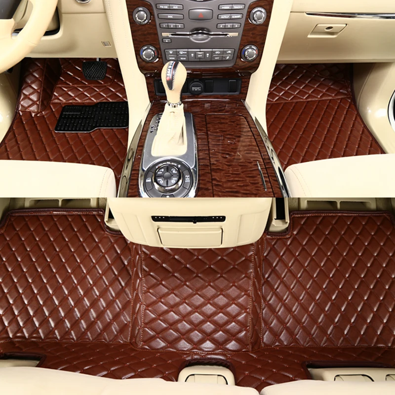 Boost автомобильные коврики для Toyota Aristo Auris Sai 2000 2006 2012 для правостороннего движения водонепроницаемый пользовательский автомобиль автомобильные подушечки для ног - Название цвета: Brown Brown