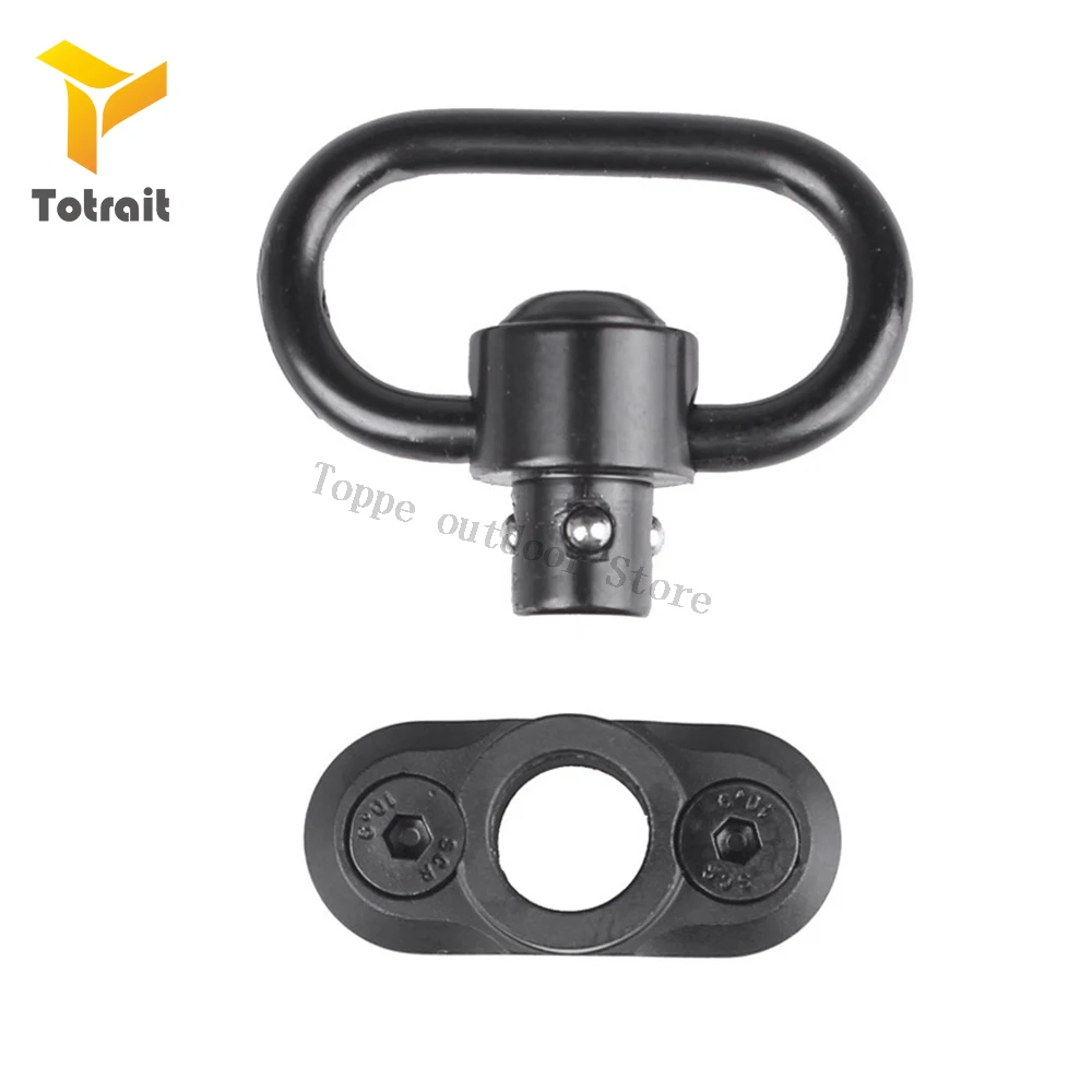 M-lok Sling Swivel Stud Mount Adapter For M Lok Rail Quick Release QD Sling Swivel Adapter Rail Mount Tools Kit Gun Accessories