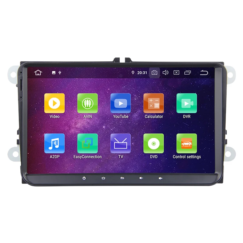 2 Din Car Radio Android For vw Volkswagen polo golf 5 6 9&quot GPS DVD Player passat B6 JATTA Autoradio | Автомобили и мотоциклы