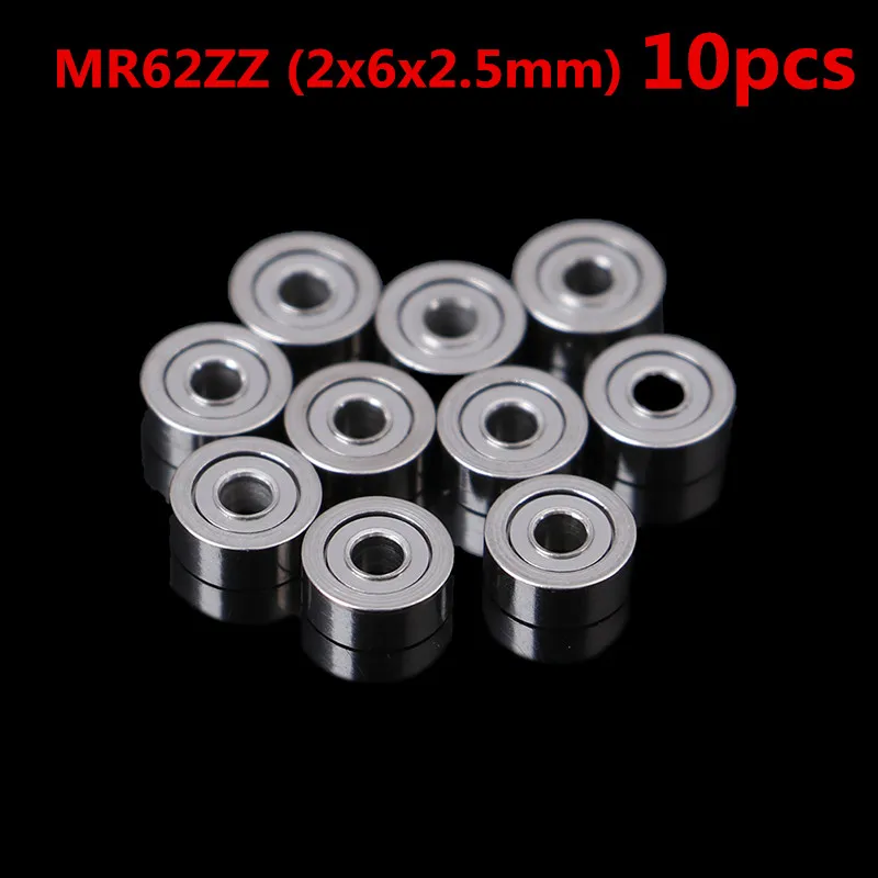 10Pcs MR62ZZ  MR83 693ZZ Metal Shielded Precision Ball Bearings Mini Bearings Wholesale (2x6x2.5mm)