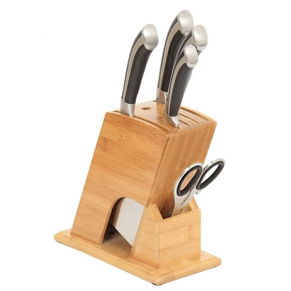 Kitchen Supplies Storage Shelf Multifunctional Cutter Rack Holder Wooden Knife Tool Holder without Cutter Kitchen Tools