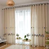Embroidered Birds Curtains Tulle for Living Room Cotton and Linen Fabric Curtains Birds Cloth White Soild Voile Tulle WP432#HS ► Photo 2/6