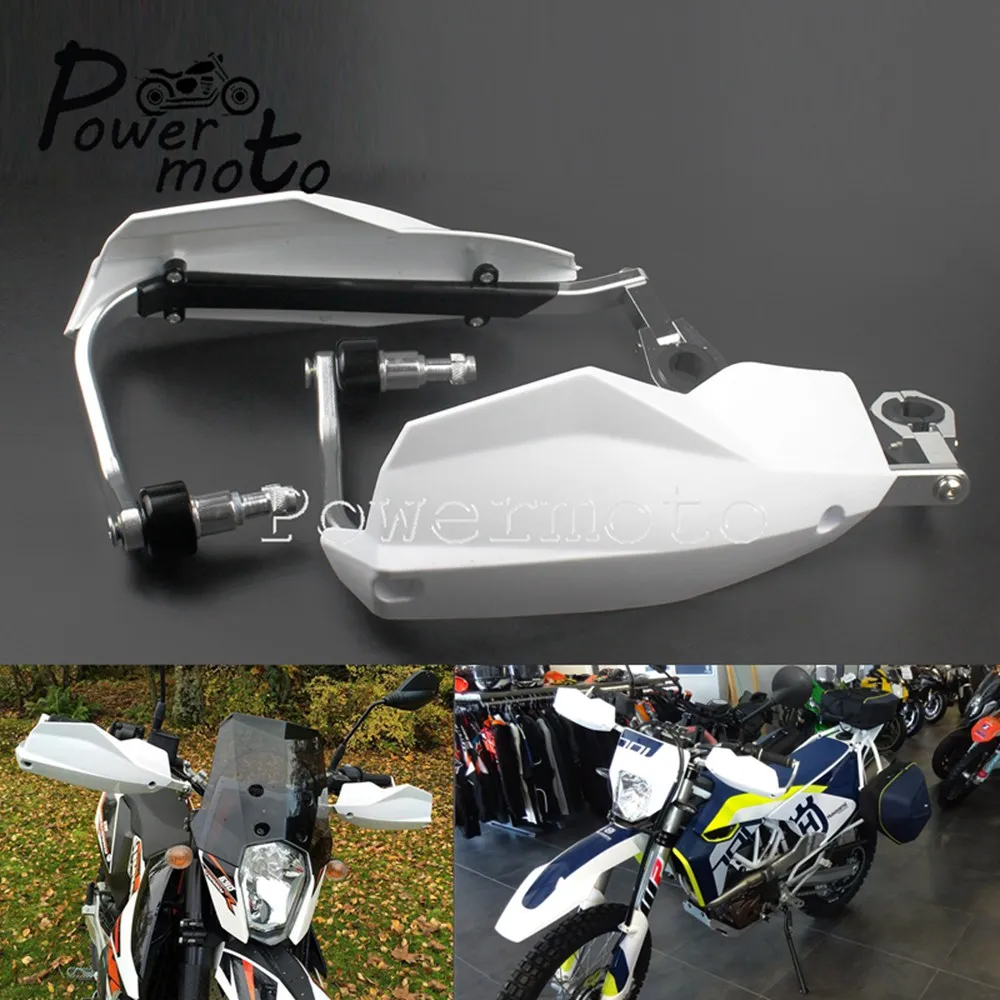 Мотоцикл MX Enduro гоночный велосипед 7/" 1-1/8" Handguard белая рука-Щит протектор для Husqvarna TE FE FC 250 450 KTM EXC Duke - Цвет: Белый