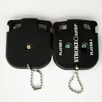 

2pcs Golf Square Scorer Golf Double-Sided Small Scorer Golf Counter Key Chain
