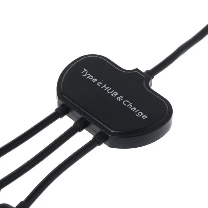 OOTDTY кабель type-C 3 в 1 USB C OTG Хост кабель концентратор Шнур адаптер разъем сплиттер