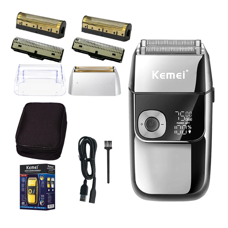 Kemei 2 in 1 Electric Shaver Men Razor Rechargeable Beard Floating Hair Trimmer Face Care Shaving Machine | Бытовая техника