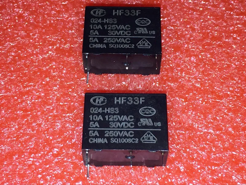 Бесплатная доставка 10 шт./лот новое реле мощности JZC-33F HF33F-005-HS3 5A250VAC 4PIN |