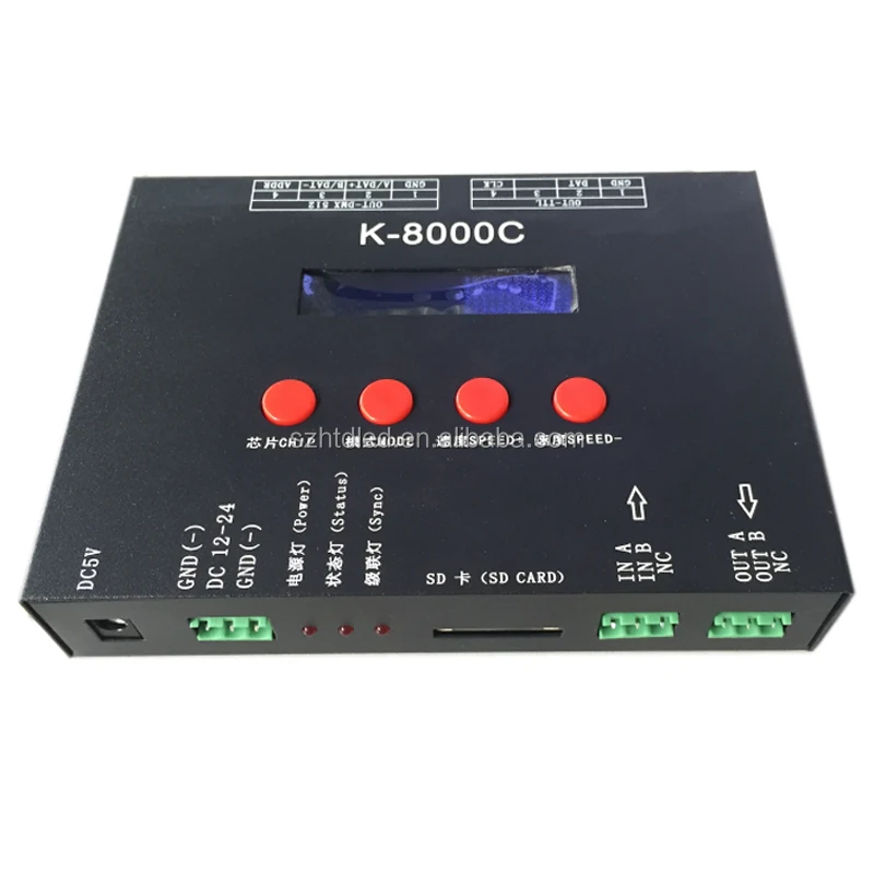 8 ports LED TTL controller CE full color controller